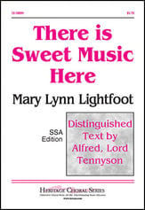 There Is Sweet Music Here SSA choral sheet music cover